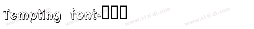 Tempting font字体转换